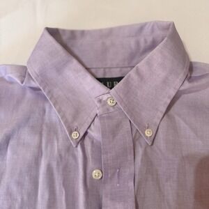 Polo Ralph Lauren Curham Dress Shirt Mens 15.5 34/35 Lilac Cotton L/S Button Up